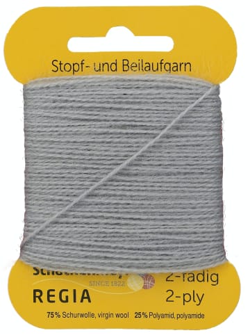 Regia Handstrickgarne 2-fädig Uni, 5g in Hellgrau