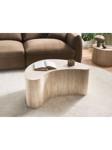 Beliani Couchtisch BILPA in Beige - (W) 44 x (H) 40 x (L) 89 cm