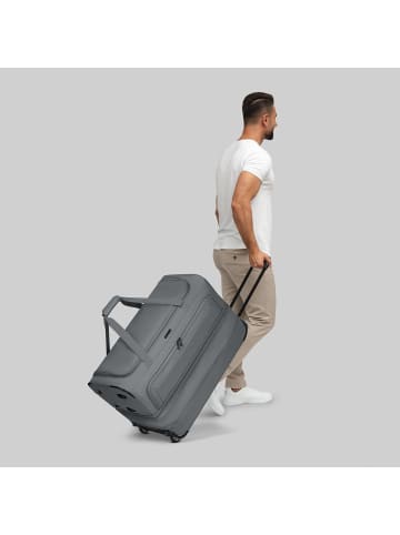 Redolz Duffle Essentials 2-Rollen Reisetasche 70 cm L mit Dehnfalte in grey