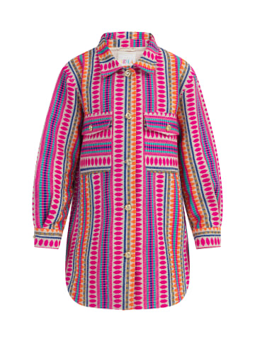 IZIA Mädchen Hemdjacke in Mehrfarbig Pink