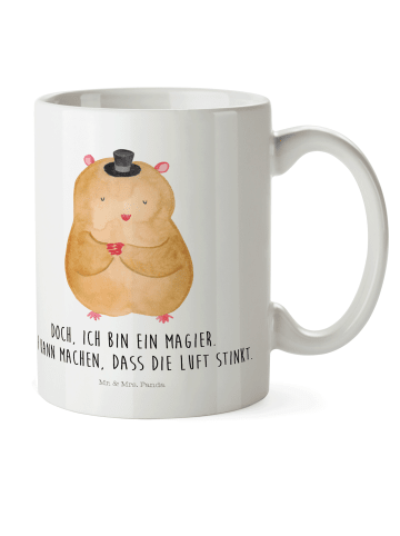 Mr. & Mrs. Panda Trinklernbecher Hamster Hut mit Spruch in Weiß