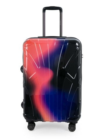 suitline mittelgroßer Hartschalen-Koffer Check-In Reisekoffer TSA 68L in Neon Red