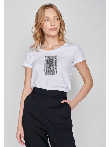 GreenBomb Loves Animal Sparrow Grass in Weiß