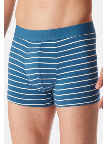 Schiesser Retro Short / Pant 95/5 Cotton in Schwarz / blau