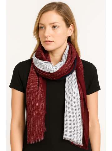 collezione alessandro Schal " Fenja " in bordeaux