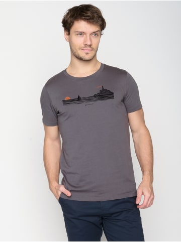 GreenBomb T-Shirt Nature Evening Glow in Anthracite