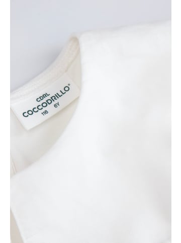 Coccodrillo T-Shirt mit langen Ärmeln in weiß