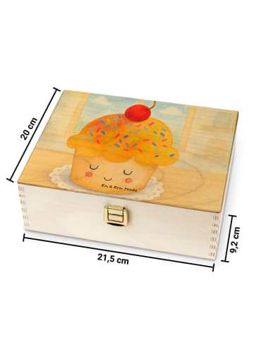 Mr. & Mrs. Panda Teebox Cupcake Design ohne Spruch in Weiß