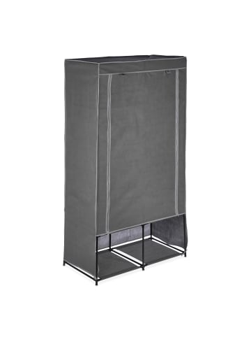 Stoffschrank in Anthrazit - (B)90 x (H)172 x (T)45 cm