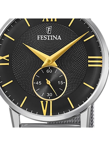 Festina Analog-Armbanduhr Festina Klassik silber klein (ca. 29mm)