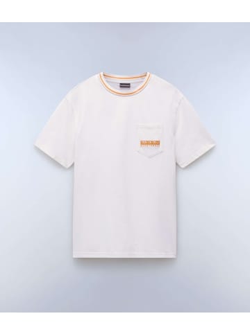 Napapijri T-Shirt "S-Murlo Ss" in Weiß