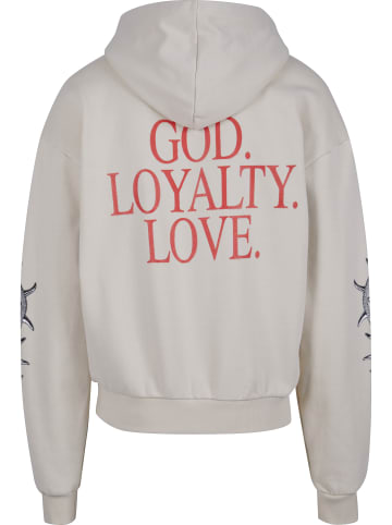 Mister Tee Mister Tee Unisex God Loyalty Love Ultra Heavy Oversize Hoodie in sand