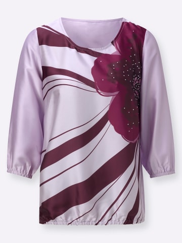 WITT WEIDEN Schlupfbluse in flieder-burgund-bedruckt