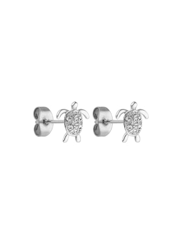 PURELEI Ohrringe White Turtle in Silber