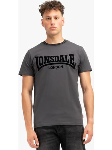 Lonsdale T-Shirt "Potternewton Herren T-Shirt normale Passform" in Schwarz