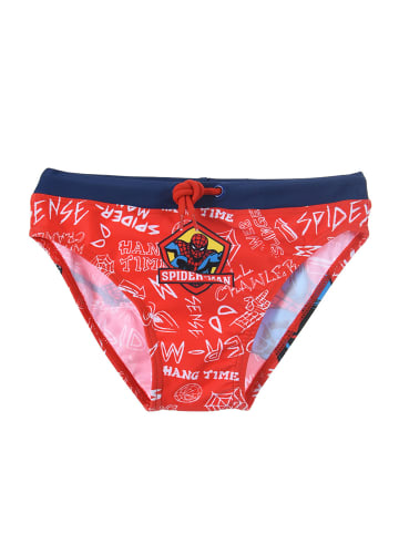 Spiderman Badehose Slip in Rot