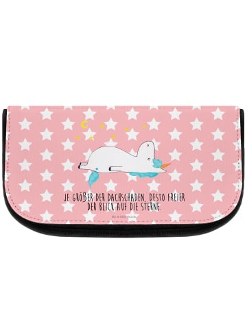 Mr. & Mrs. Panda Toilettenbeutel Einhorn Sternenhimmel mit Spruch in Rot Pastell