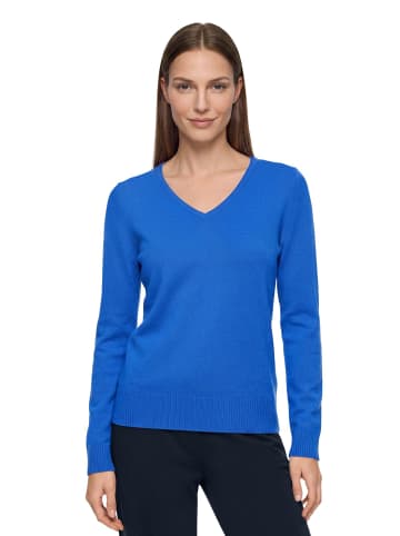 Betty Barclay Kaschmir-Pullover mit V-Ausschnitt in Adria