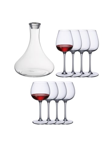 Villeroy & Boch 9er Set Rotweingläser + Karaffe PURISMO WINE in Transparent in transparent