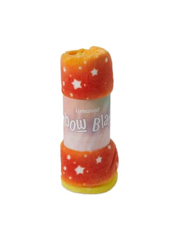 Lumaland Kuscheldecke für Kinder 75x100cm orange Orange