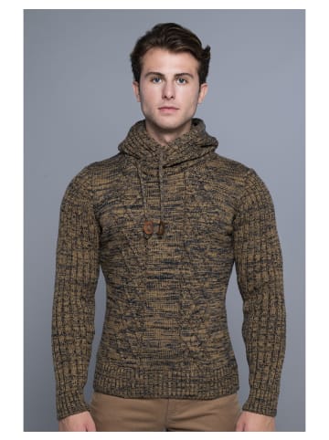 CARISMA Strickpullover in Camel-Navy