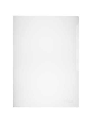 Durable Sichthülle A4 PP 0,1mm oben und rechts offen transparent 100 Stück