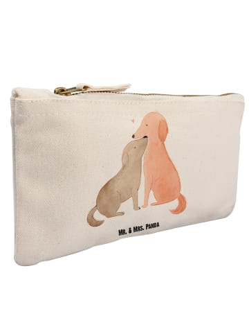 Mr. & Mrs. Panda Schminktasche Hunde Liebe ohne Spruch in Weiß