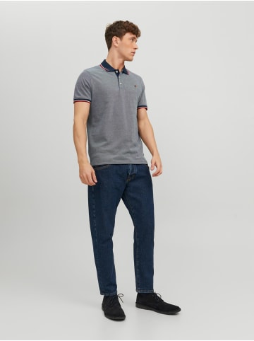 Jack & Jones Polo T-Shirt Pique Kurzarm Hemd Basic JPRBLUWIN in Blau-2