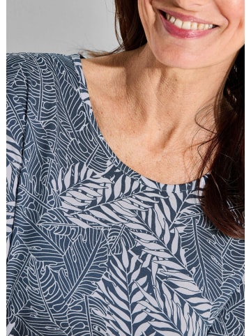 GOLDNER Shirt in marine / weiß