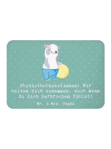 Mr. & Mrs. Panda Magnet Physiotherapeutin ZuMenschmenhalt mit Spruch in Meeresbrise