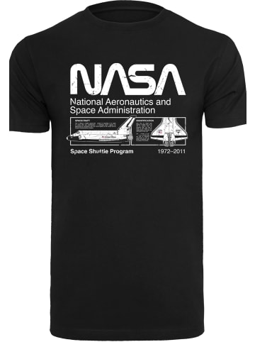 F4NT4STIC T-Shirt NASA Classic Space Shuttle Black in schwarz