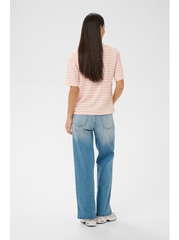 Kaffe T-Shirt kurzarm KAwinny Loose fit in Ant. White/Pink Stripe