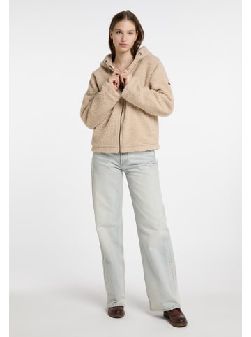 DreiMaster Damen Übergangsjacke Aus Teddy in Beige