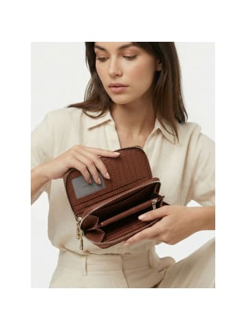 Lazarotti Bologna Leather XL Double Zip-Around Geldbörse RFID Leder 20 cm brown