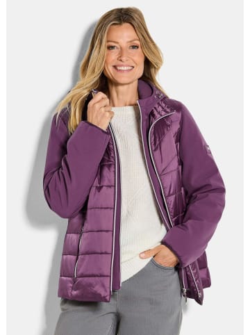 GOLDNER Sportive Steppjacke mit Kapuze in beere