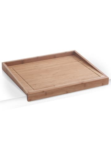 Zeller Bambus Zimmerei, Schneidebrett - 2 in 1 in Braun, (B) 40 x (H) 4,5 x (L) 50 cm