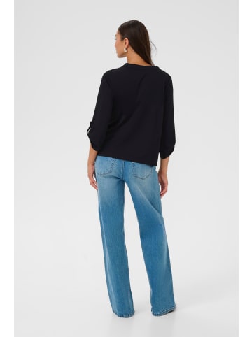 Kaffe Langarm-Bluse KAbrenda Regular fit in Black Deep