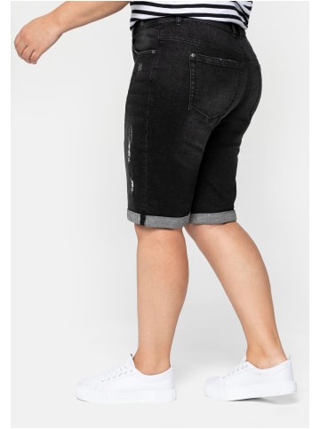 sheego Jeans-Bermudas in black used Denim