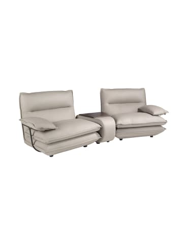Angel Cerdá 2‑Sitzer‑Sofa taupegrau Leder Modell 6371 - Angel Cerdá