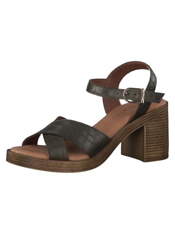 Tamaris Sandalette in OLIVE STRUCT.