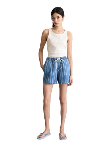 Marc O'Polo DENIM Gestreifte Shorts relaxed in Medium Blue