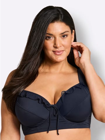 sheego Bikini-Oberteil in tiefblau