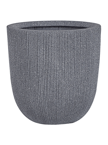Beliani Outdoor Blumentopf CHIOS in Grau - (W) 44 x (H) 48 x (L) 44 cm