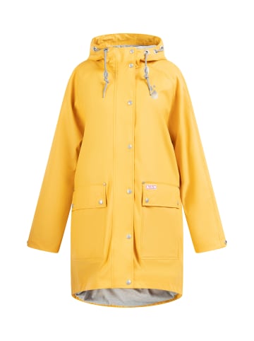 myMo Damen Oversized Regenmantel in Honiggelb