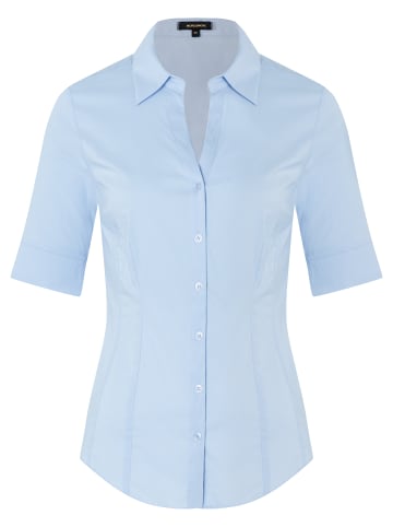 More & More Baumwollstretchbluse in hellblau