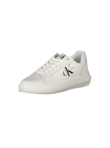 Calvin Klein Weiße Leder-Sneaker
