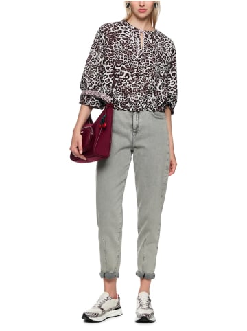 MARC CAIN Bluse mit Leo Print in Rot