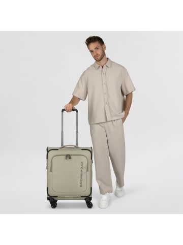 Mandarina Duck Eco Coated 4 Rollen Kabinentrolley S 55 cm in mud