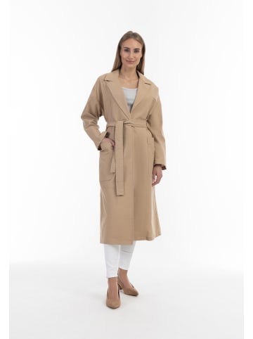 VINAJA Women Trenchcoat Mit Taillengürtel in Karamell