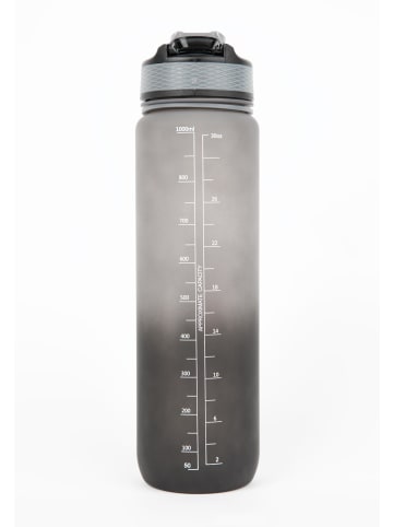 Gorilla Farbverlauf-Wasserflasche 1000 ml – Schwarz/Grau